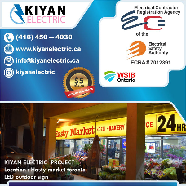 Supermarket LED Lighting Upgrade Contractor in GTA