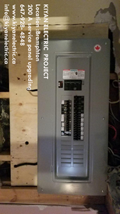 Electrical panel board changing, service panel upgrade