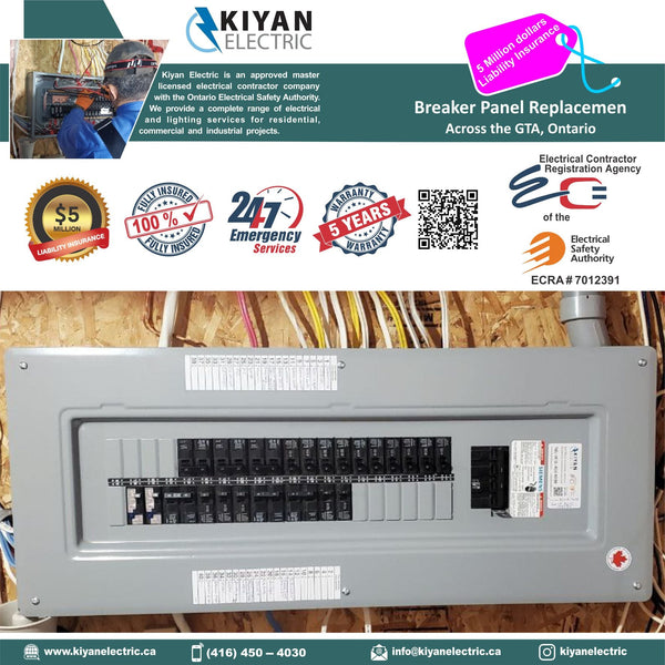 Breaker Panel Replacement Across the GTA, Ontario: A Safer, Smarter Electrical Upgrade