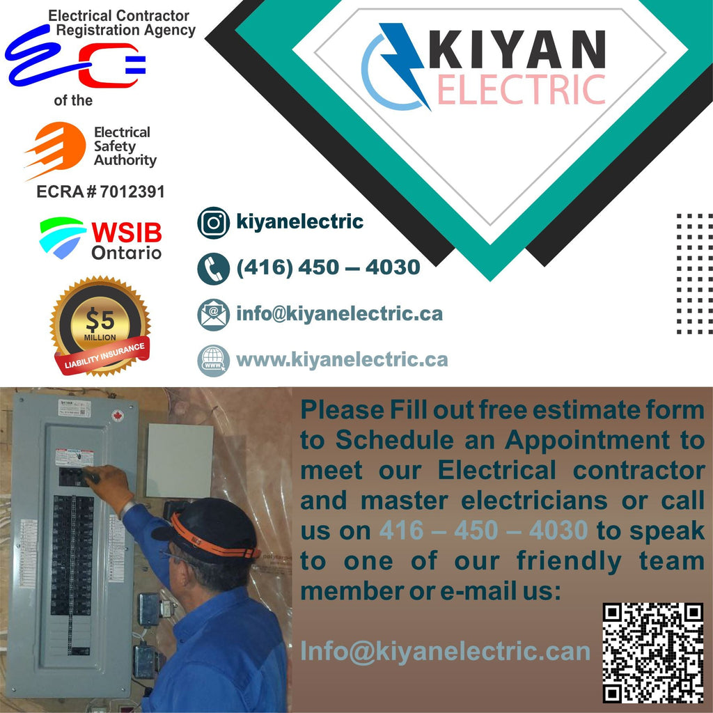 Same Day Licensed Electrician Service in GTA Ontario | Fast, Reliable & ESA Approved – Kiyan Electric Inc.