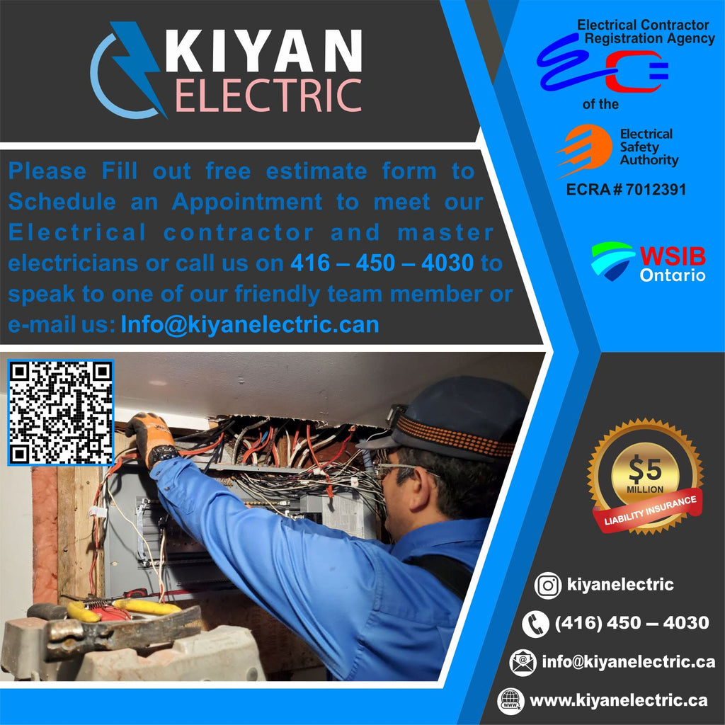 Find a Local Licensed Electrician in Ontario | Kiyan Electric Inc.